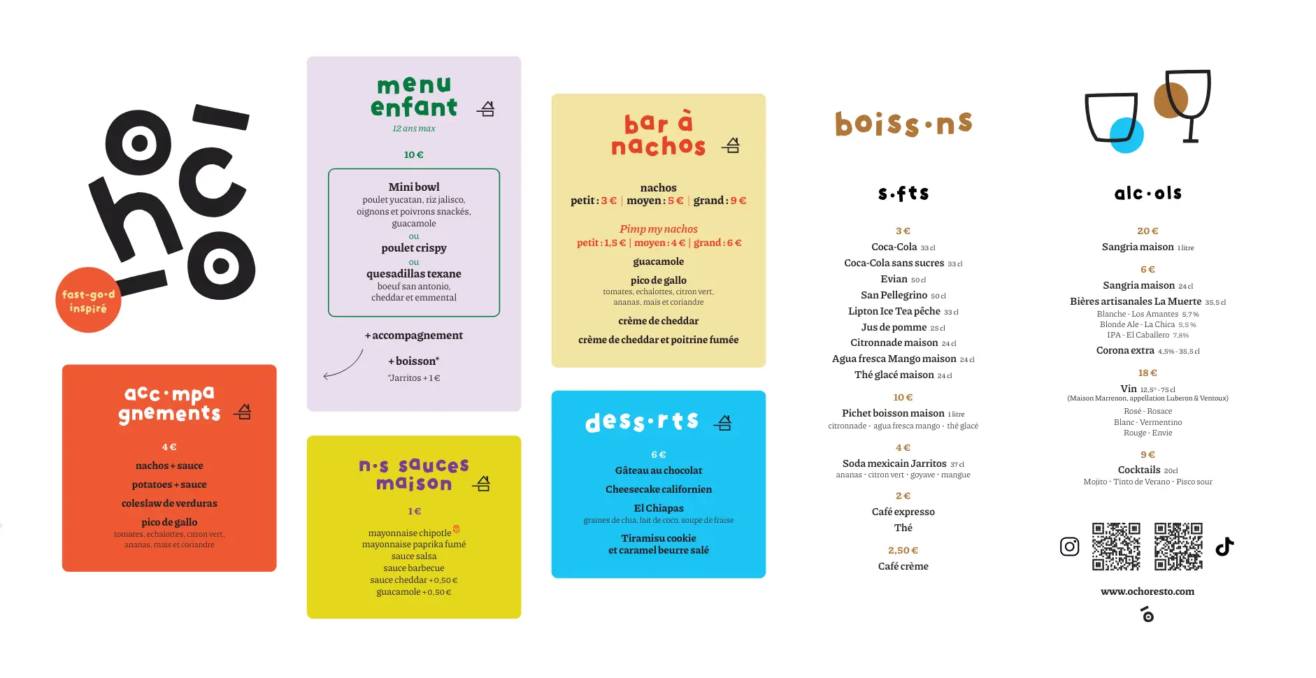 Menu Ocho desktop